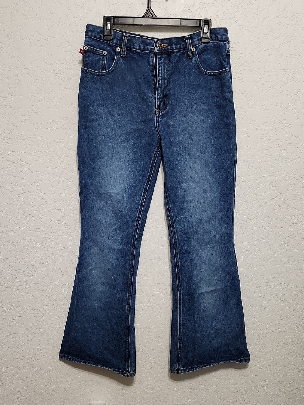 Y2K Denim Flare Jeans Zana Di High Waisted Size 11 100% Cotton Casual 90's 2000s